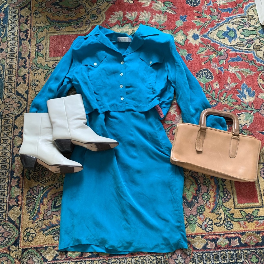 Two piece vintage dress!